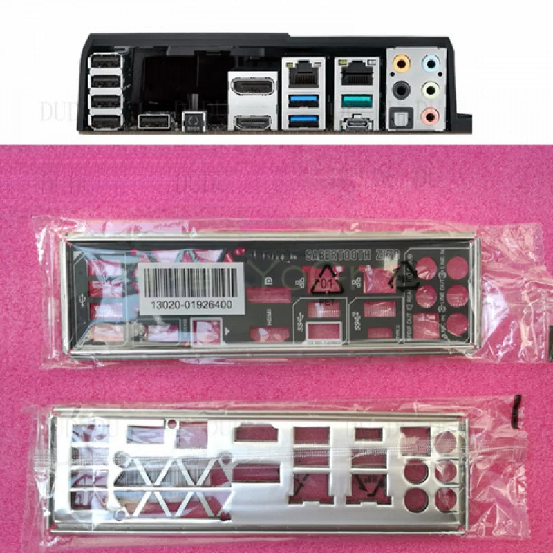 D para Asus SABERTOOTH Z170 MARK 1 Shield IO E/S deflector trasero placa base