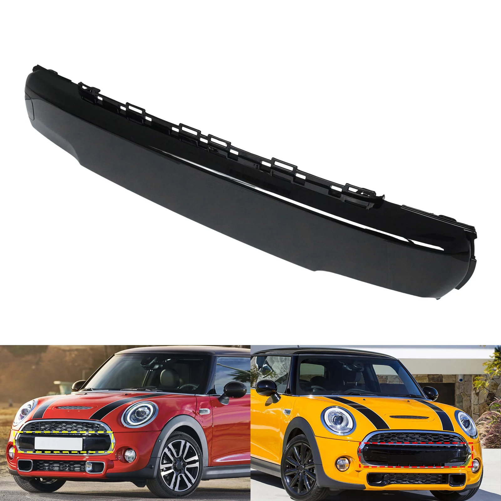 

Для Mini Cooper F55 F56 F57JCW крышка переднего номерного знака глянцевый черный 51117337791