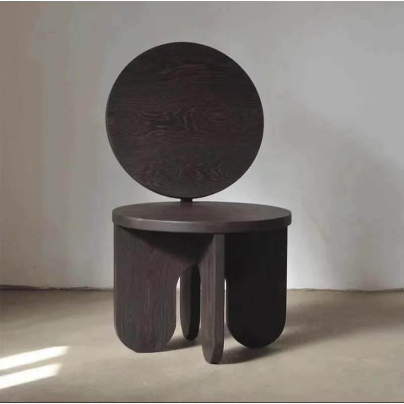 Coffee Shop Chair Log Fashion British Designer Black Chair