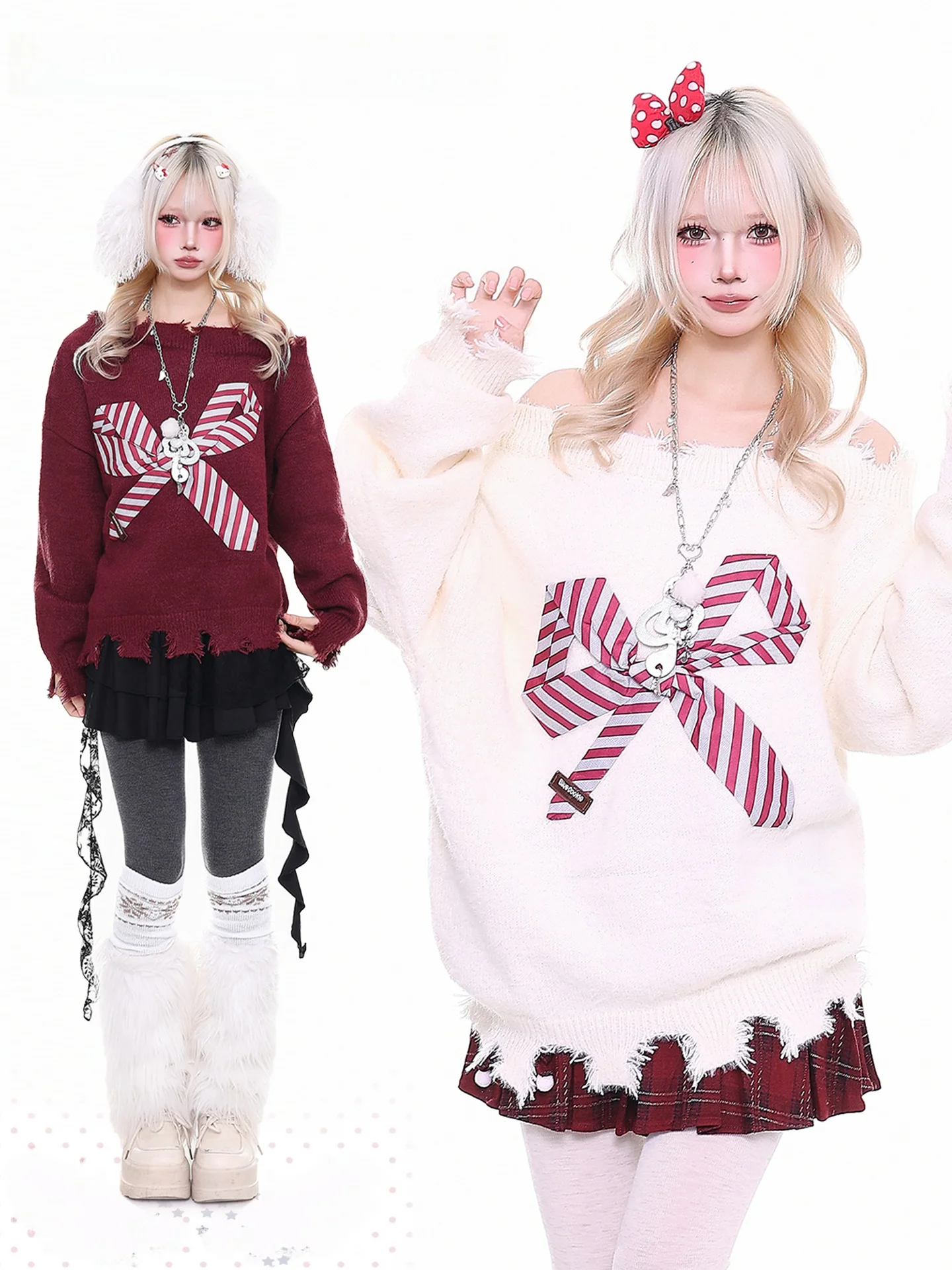 

Красный вязаный свитер с открытыми плечами и узлом, женский, осенне-зимний, модный дизайн, новогодний, оранжевый, мармеладный, топ YO