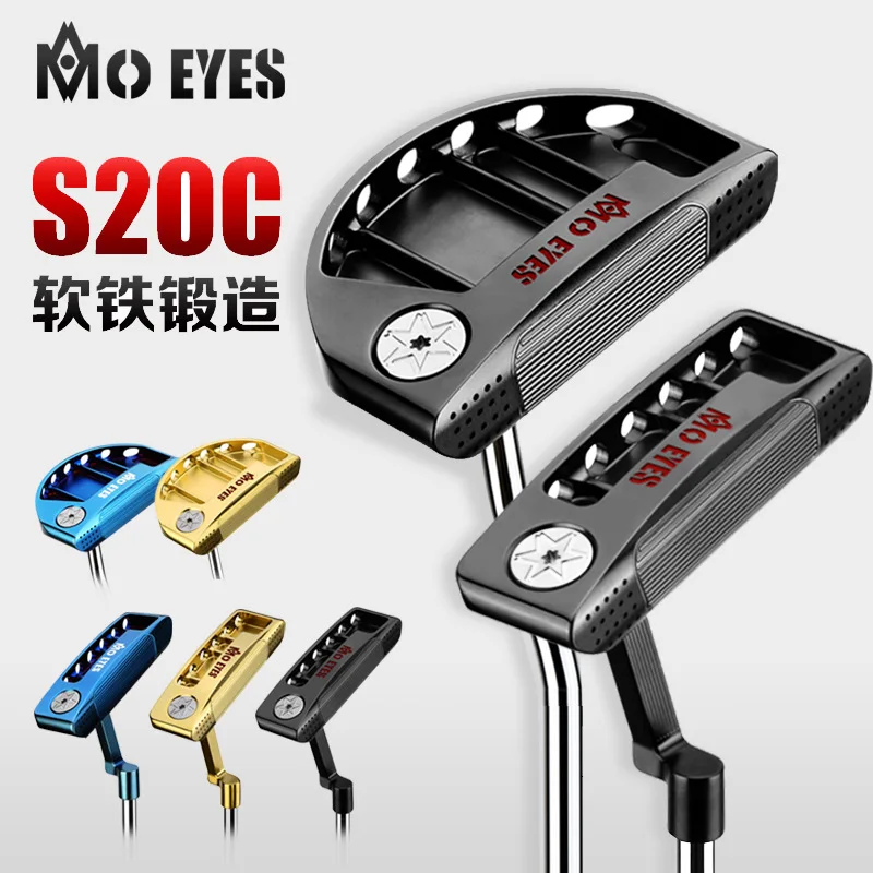 

MO EYES Golf Club Half-Circle/ Straight-Type Putter S20C Soft Iron Steel Rod Single Shaft