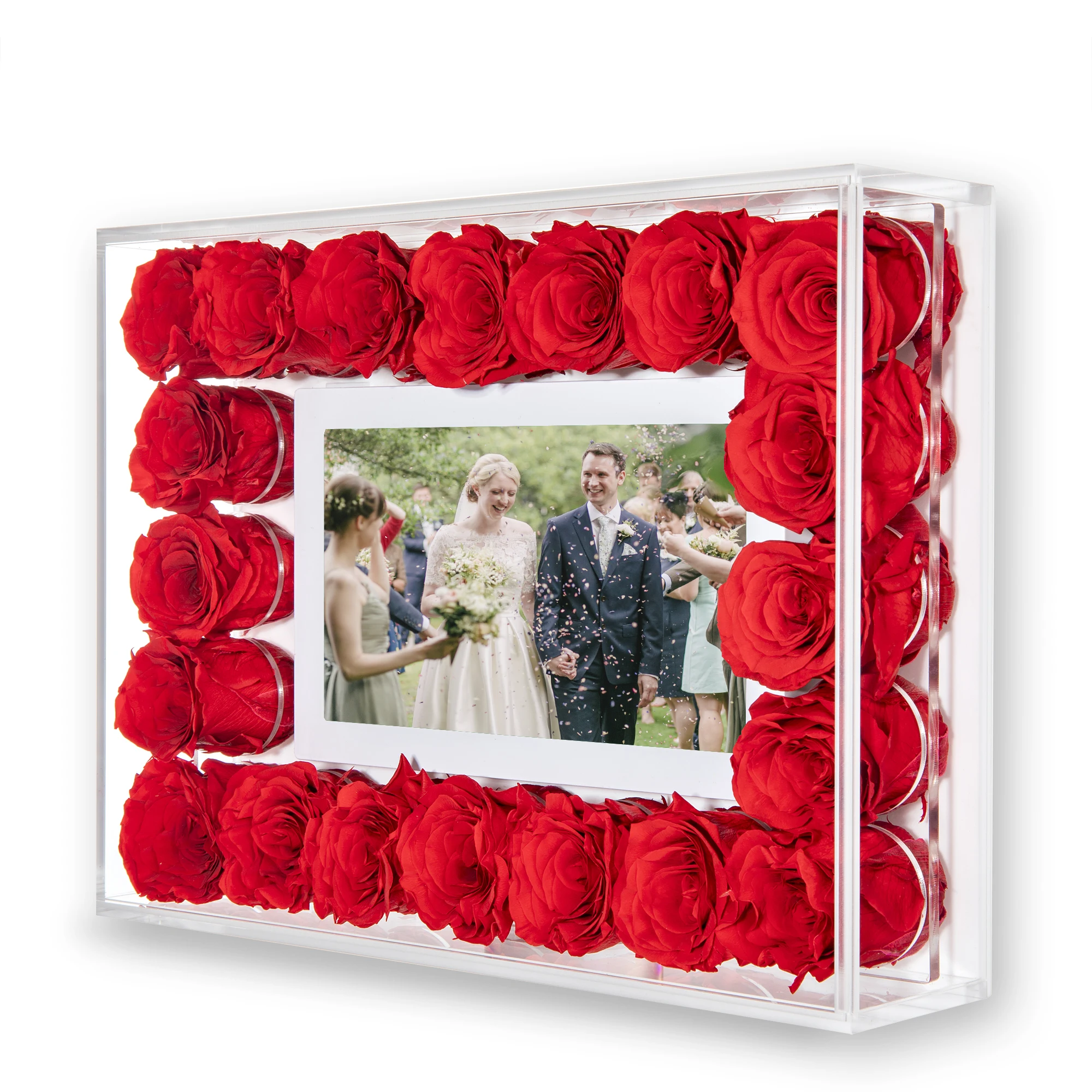 2026 New Custom 10.1 Inch HD WiFi/APP Touch Screen Display Acrylic Digital Photo Frame With Video Playback Function & Auto Rotat