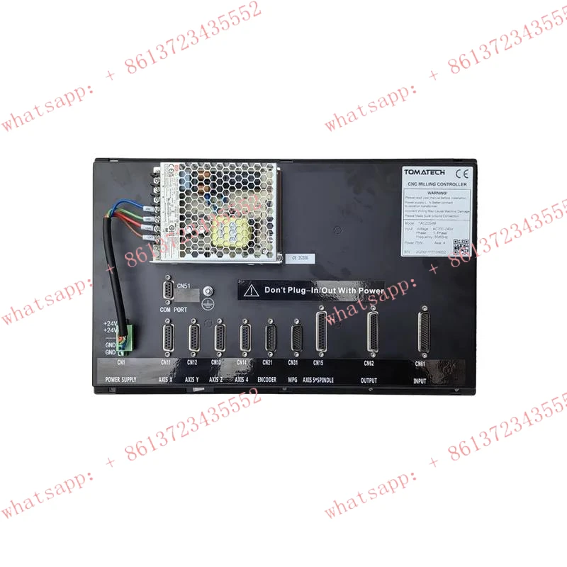 TOMATECH TAC2000M 8Inch Screen PLC Ladder Macro Program 4 Axis ATC CNC Milling Controller only