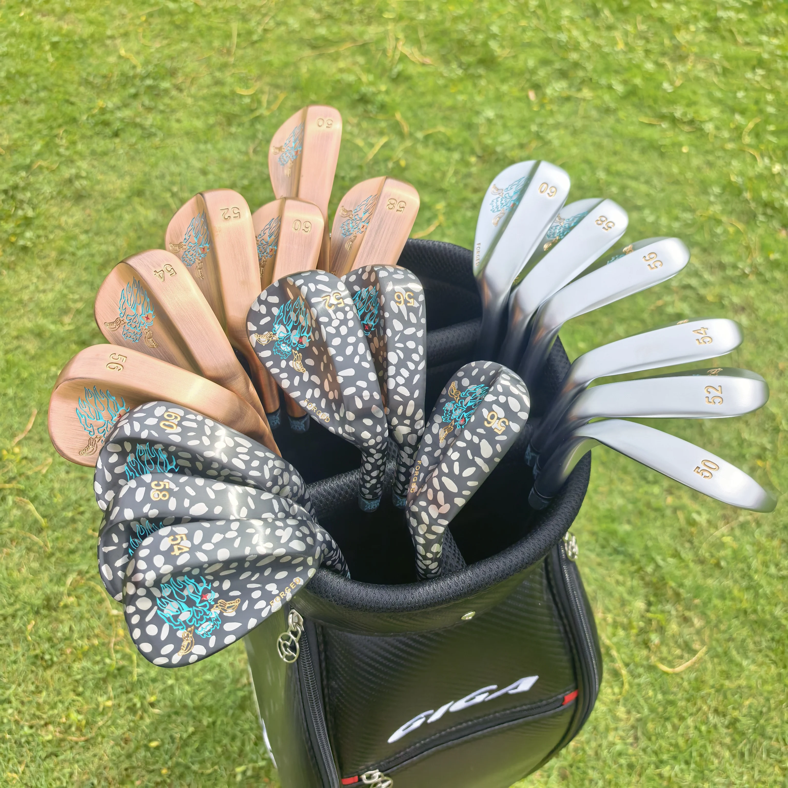 

Snazzy Golf Club Wedge, Men's Right-Hand, Bronze/Silvery/Black Color 50/52/54/56/58/60 Degree, Non-Slip Grip, Golf Culbs