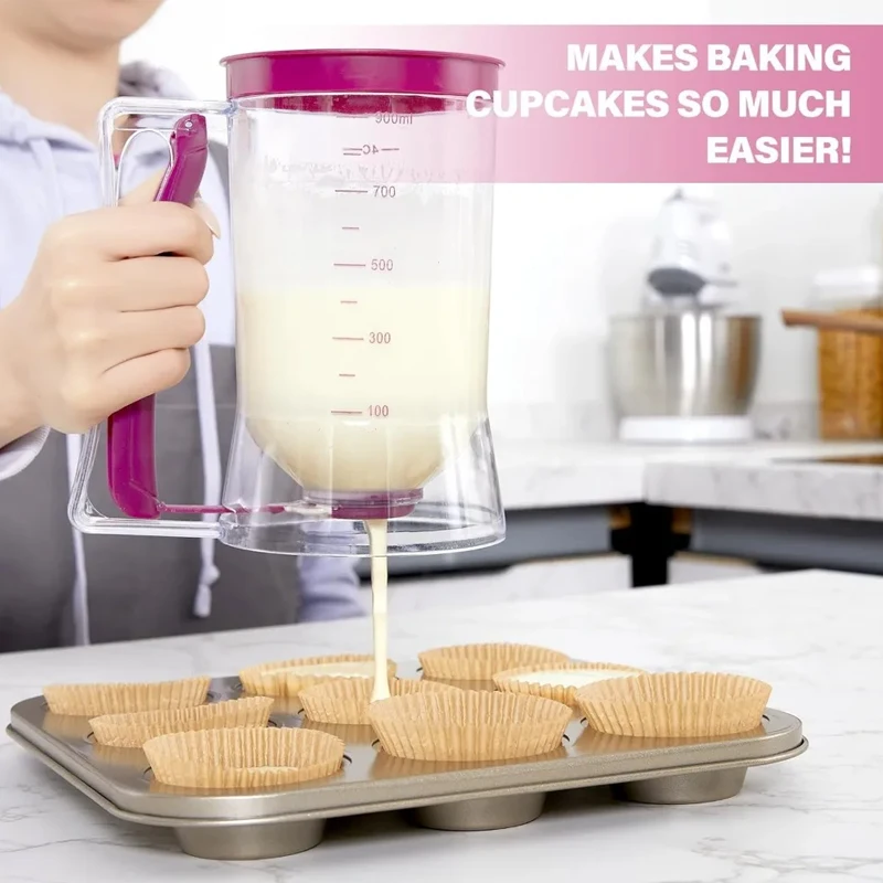 

Pancake Batter Dispenser Batter Separator Bakeware Kitchen Tool for Pancakes Cupcake Waffle Muffin Mix Crepe Cake Baking Supplie