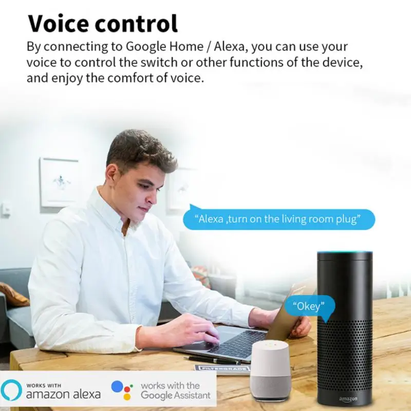 16A/20A Tuya WiFi/Zigbee スマートプラグ EU ソケットパワーモニタースマートライフリモコンスイッチ Alexa Google ホームアリス