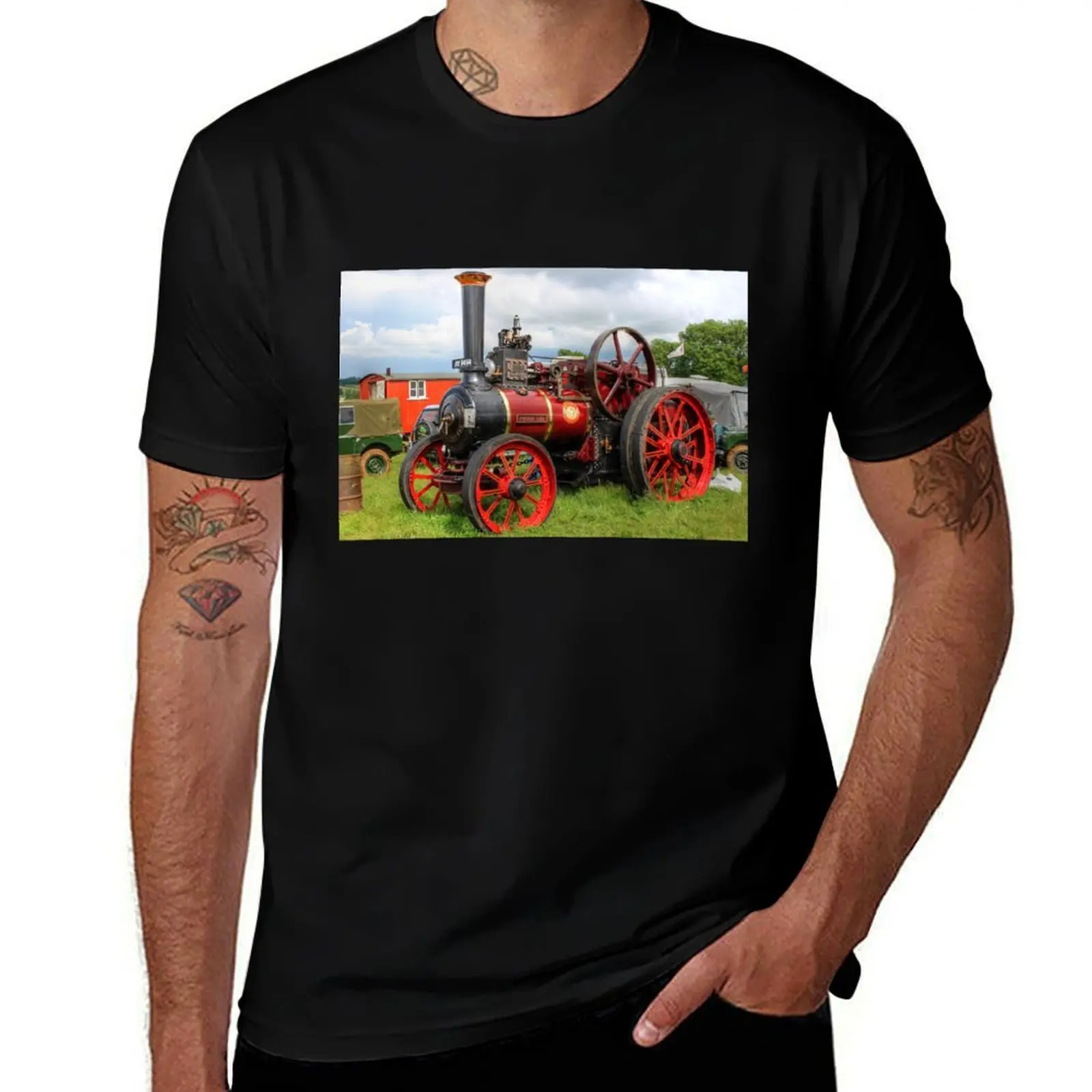

Evedon Lad Traction Engine T-Shirt t shirts for man cotton man graphic t shirt T-Shirt