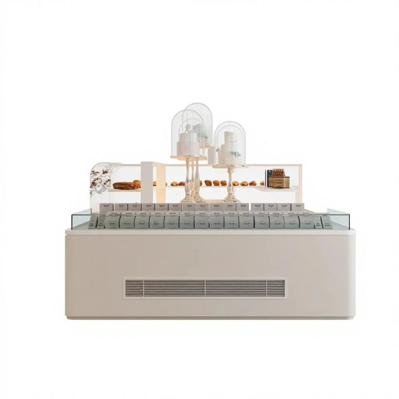 custom.Catering Cake Display Table & Bakery Island Cabinet Design Dessert Sales Window Food