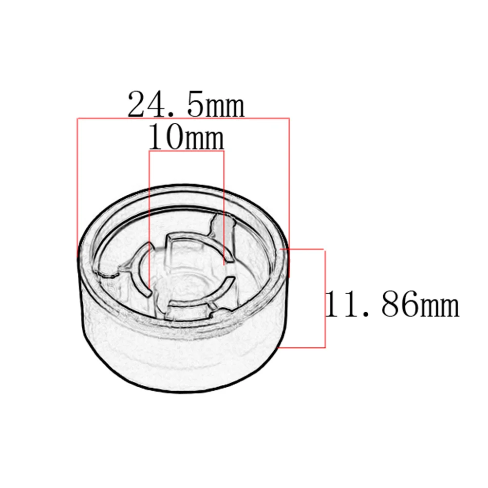 

5Pcs Plastic Guitar Knob Pedal Amplifier Effect Switch Topper Candy Color Durable Easy Use 24mm Diameter 12mm Height Guitar