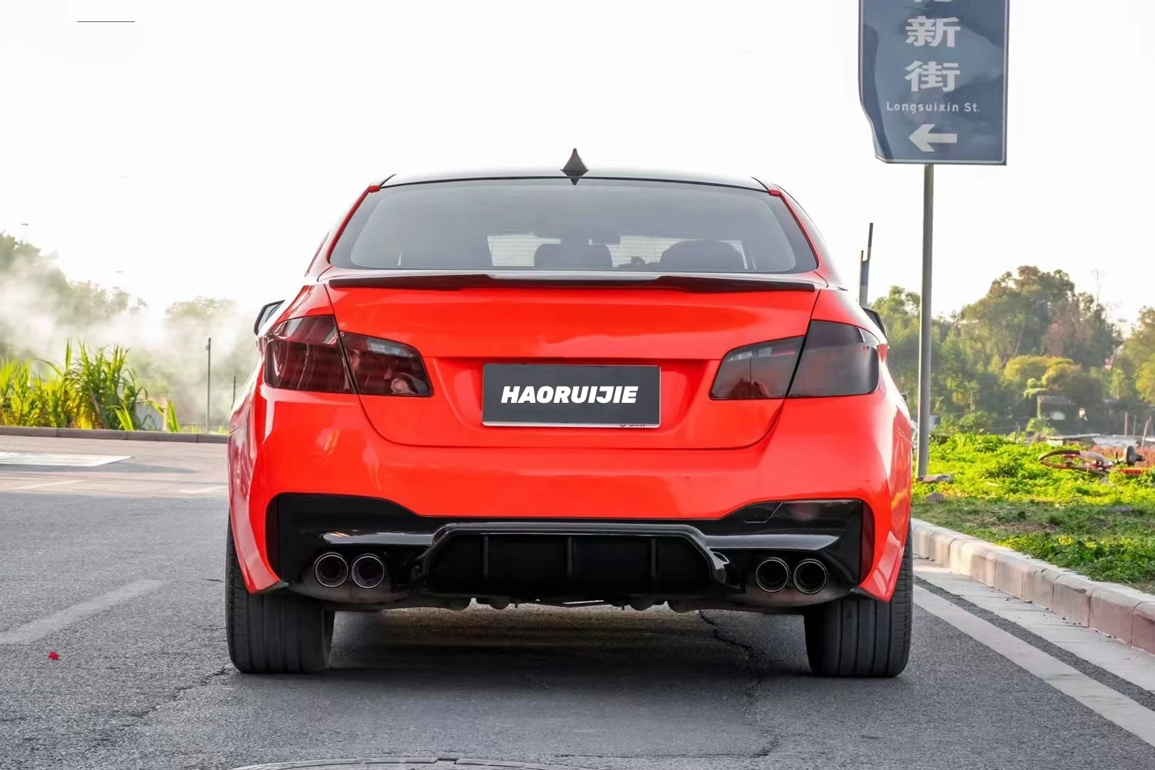 Car Bumpers for 2009+ BMW 5 Series F10 F18 Upgrade 2021 M5 Front Rear Car Bumpers PP Grilles LED Fenders Side Skirt Diffuser view 5