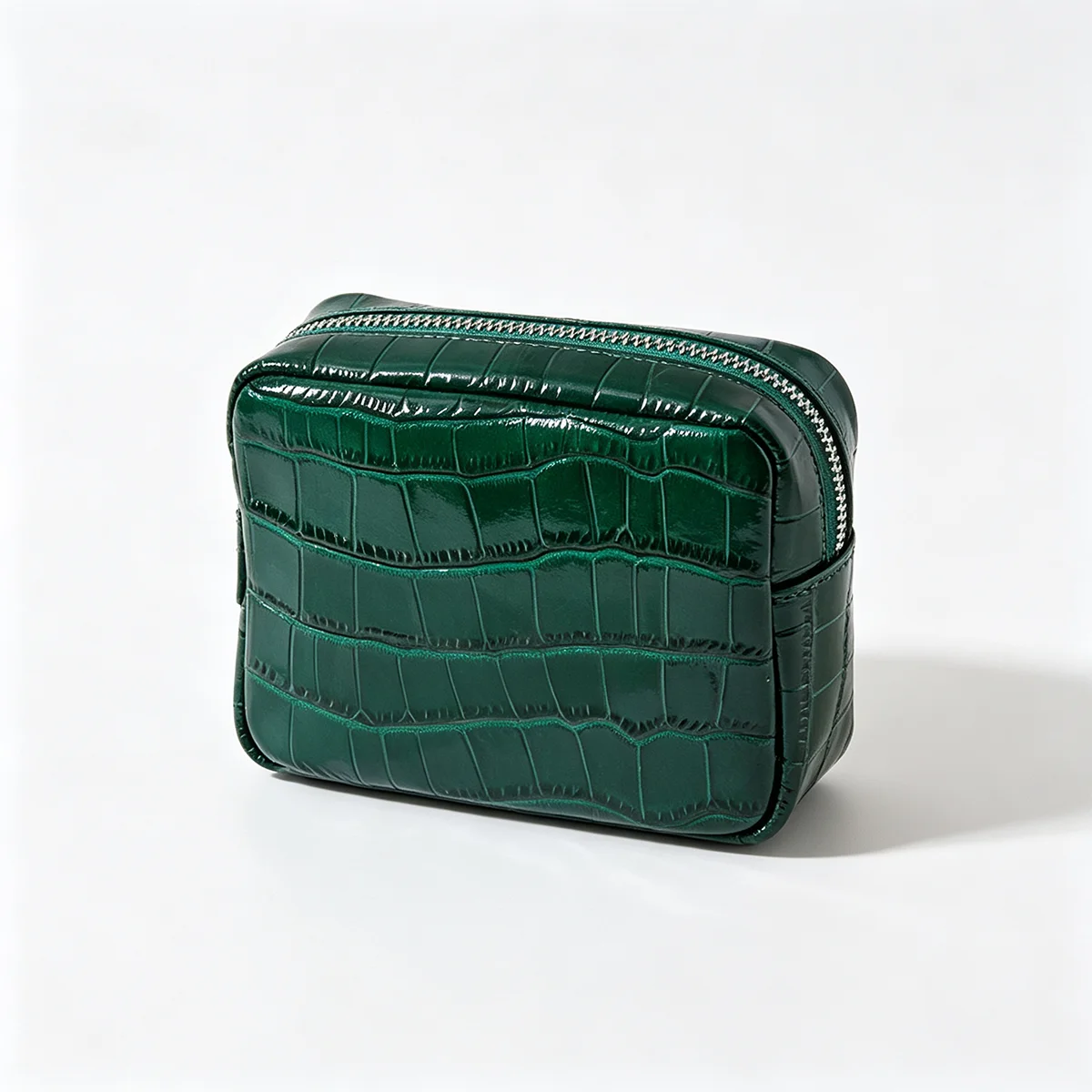 Echtes Leder mit Krokodilprägung Damen-Münzbörse Lippenstifthalter Kopfhörer-Schlüssel-Organizer Clutch Ausweiskartenetui Kosmetiktasche – Detail 24