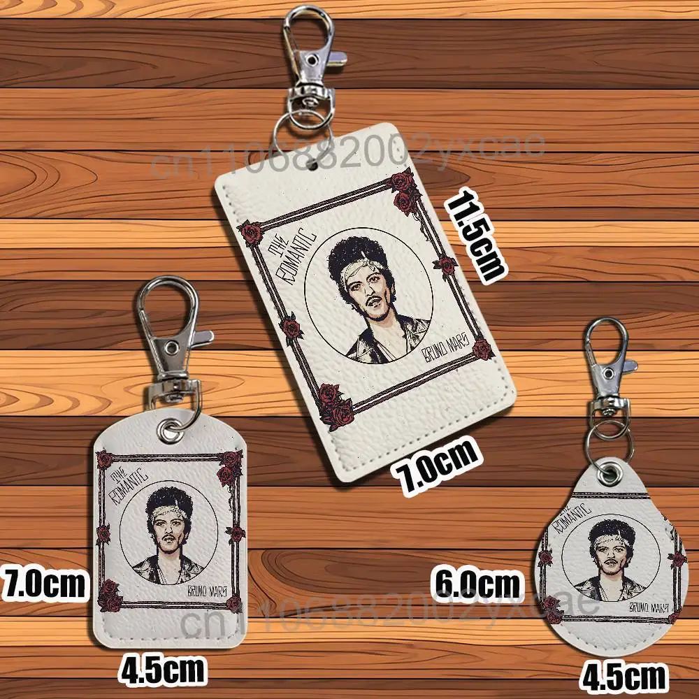 I Just Might Bruno Mars Leather Keychain Badge Holder with Lanyard - ID/Access Card Holder, Key Ring Accessory, Gift Option image 3