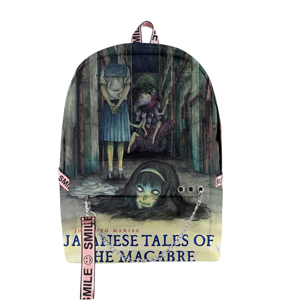 Junji Ito Maniac Japanese Tales of the Macabre Backpack Zipper Rucksack Harajuku Schoolbag Unique Travel Bag 2023 Casual Daypack