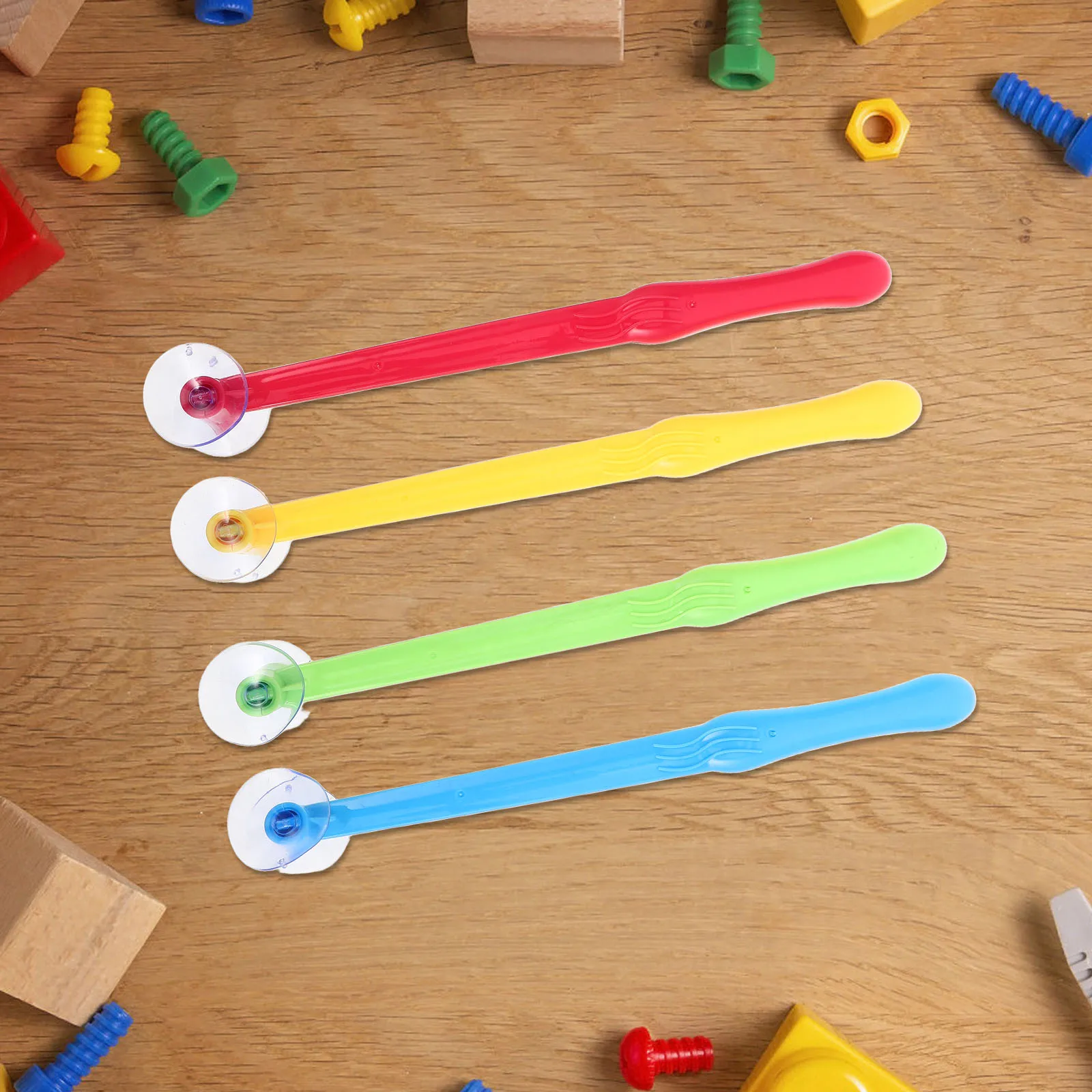 مجموعة مطرقة كأس شفط للأطفال مكونة من 4 قطع لتدريب مهارات رد الفعل والتعليم المبكر لعبة نشاط تطوير المحرك عين اليد