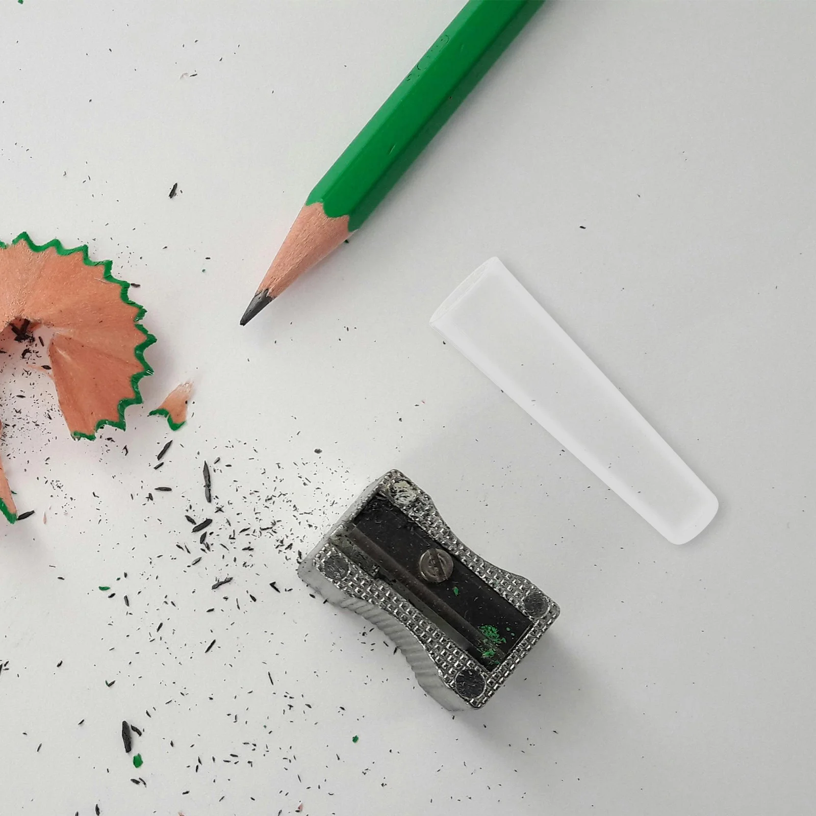 50Pcs Clear Pencil Extender Caps: Precision Fit Pencil Holder Protector for Drawing Writing Stationery Tools Portable Design