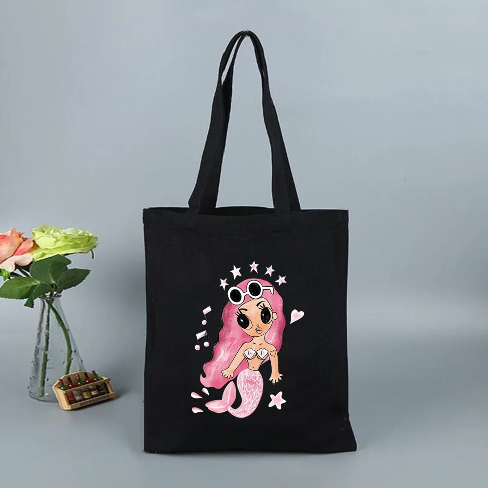 New Shopping Bag big Canvas Bag Bichota Manana Sera Bonito KAROL G Tote Bag Large Bolsas Casual Floral Shopper  Fans Harajuku