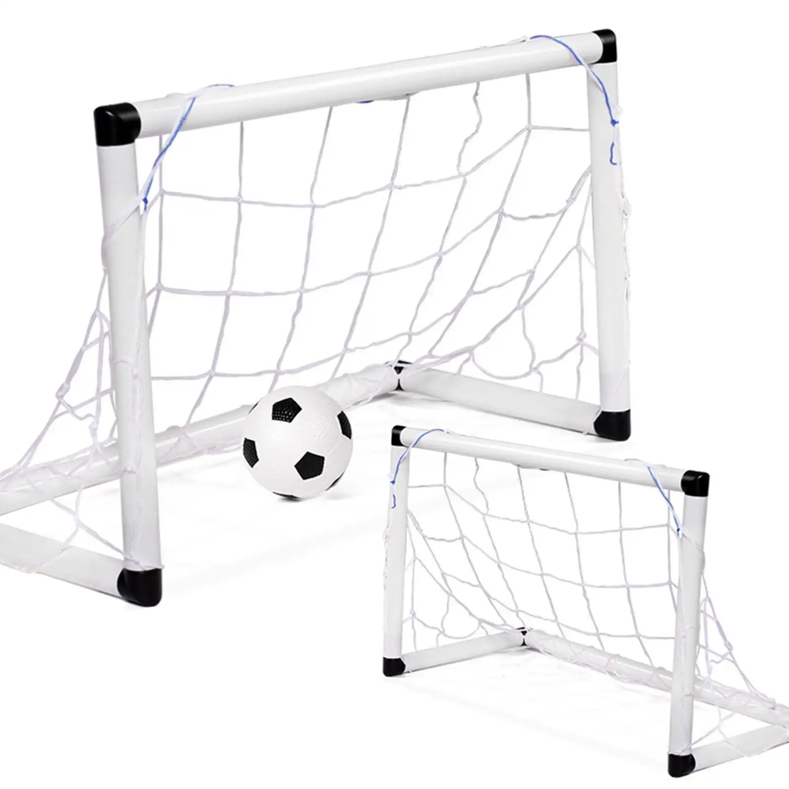 Kids Soccer Goals Set Football Goal Post Net Easy Folding Indoor Outdoor Soccer Goal Net Outdoor Sports Game for Beach Lawn