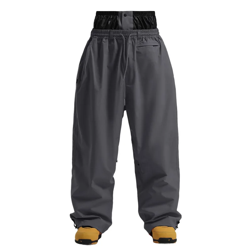 Gsou Snow 2025, unisex loszittende cargo-skibroek - waterdichte winddichte snowboardbroek voor heren en dames wintersneeuwuitrusting