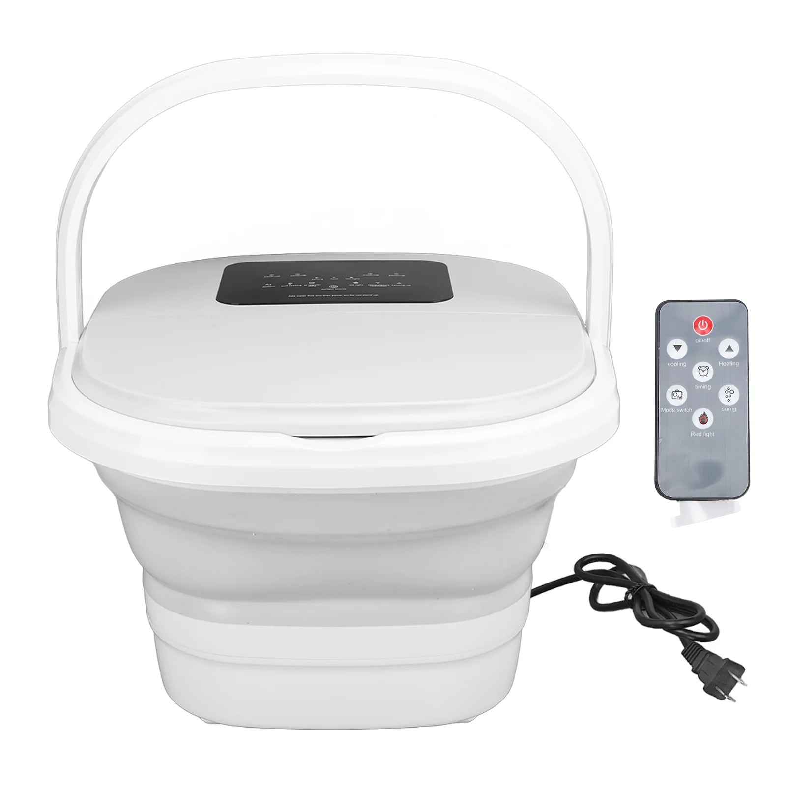 

8L Foot Soak Tub Smart Foldable Foot Spa Bath Massager 420W Heating Foot Massager Spa Soaker Remote Control with 8 Set Rollers