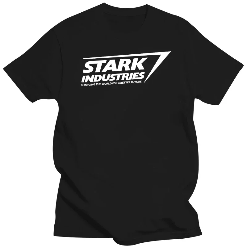 T Shirts Cotton Tee Stark Industries Logo Men's O-Neck Short Sleeve graphic men clothing anime clothes new in tops & tees homme