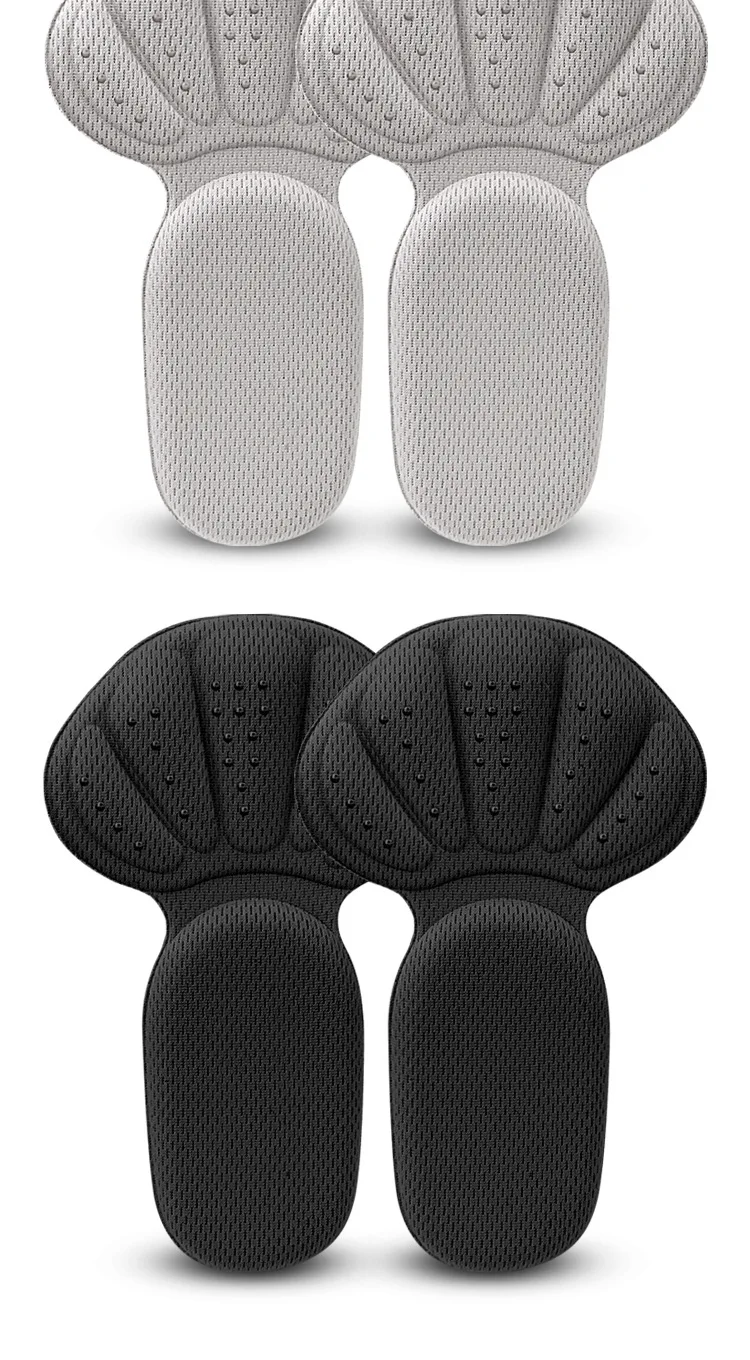 High Quality T-Shaped Shoe Heel Stickers Sneaker Half Cushion Heel Inserts Protection Pads Shoe Size Reducer for Comfort