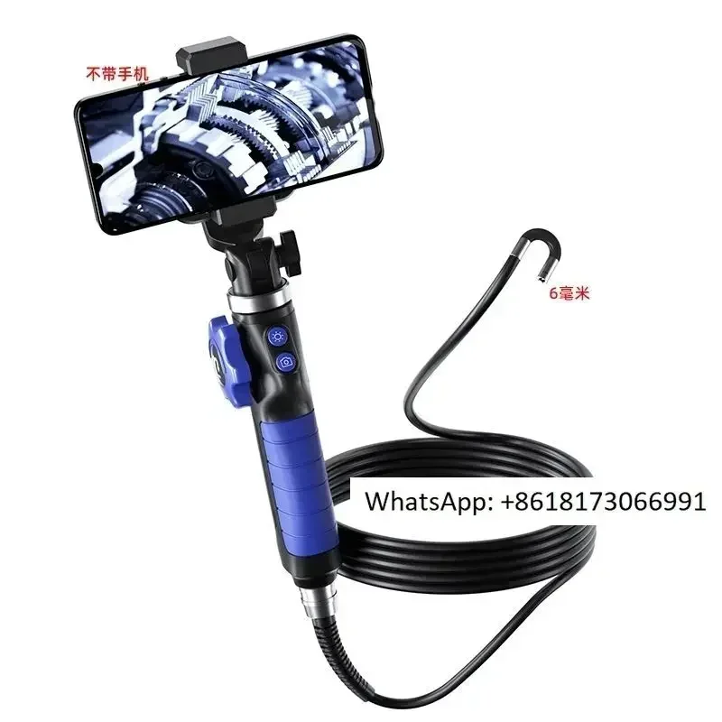 6mm steering endoscope, 2-meter/3-meter extended auto repair tube, high-definition endoscope, engine accumulator valve