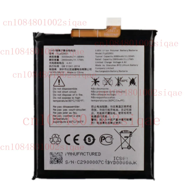 

Новая замена аккумулятора TLp029D1 для T-Mobile Alcatel Revvl 2 5052 Вт