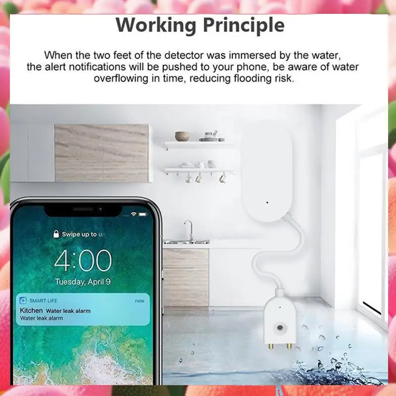 

Tuya Zigbee Leak Sensor Water Leakage Detector Leakage Sensor Water Sensor Prevent Water Leakage For Smart Home-ABJU