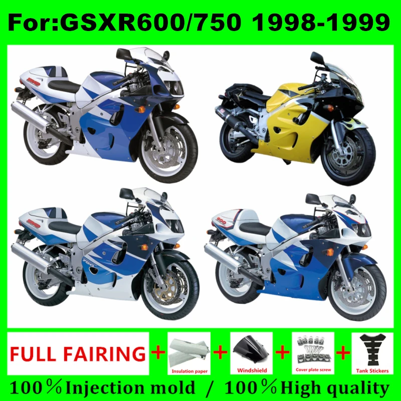 Body fairings For SRAD GSXR 600 750 GSXR600 1996 1997 1998 1999 2000 GSX-R600 GSXR750 96 97 98 99 00 full Fairing bodywork kit