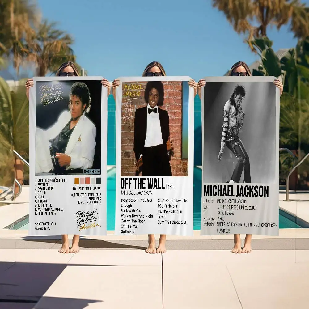 Famous M-Michael Jackson Beach Towel Bath Towels For Girl Microfiber Quick Dry Custom Sand Free Beach Yoga Spa Gym Pool