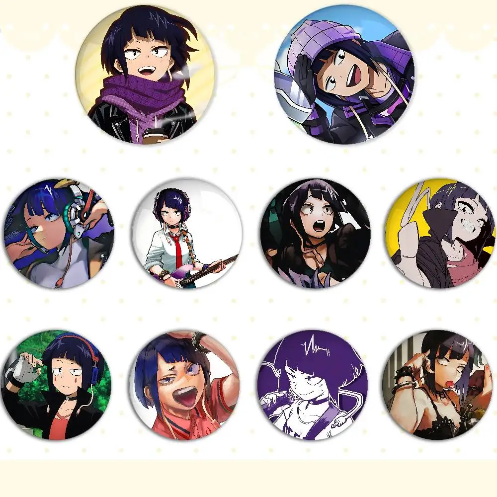 Insignias Kawaii de Anime K-kyoka Jirou-S, Botones Creativos con Frases Divertidas, Insignia para Ropa, Mochila, Joyería, Regalo para Niños y Amigos