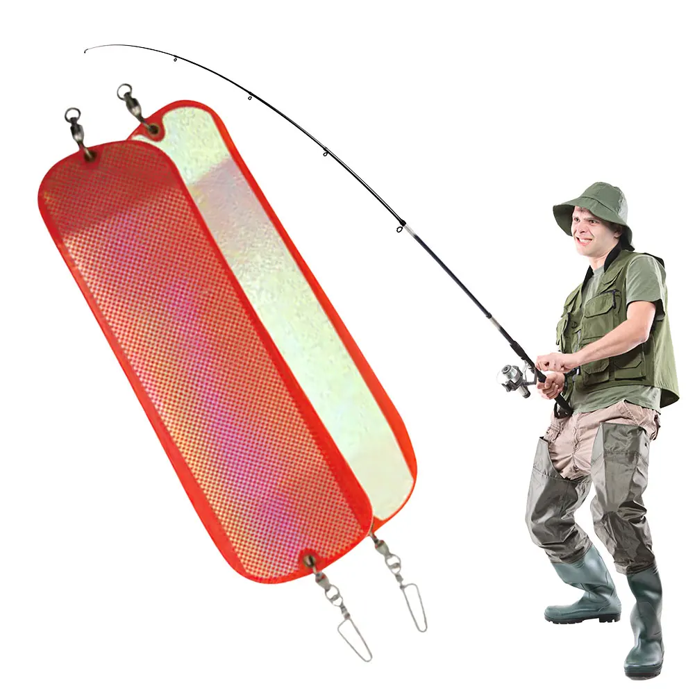 Pesca alla traina Immersione Flash Board Pesca al salmone Lampeggiatore riflettente per accessori per la pesca al salmone alla traina