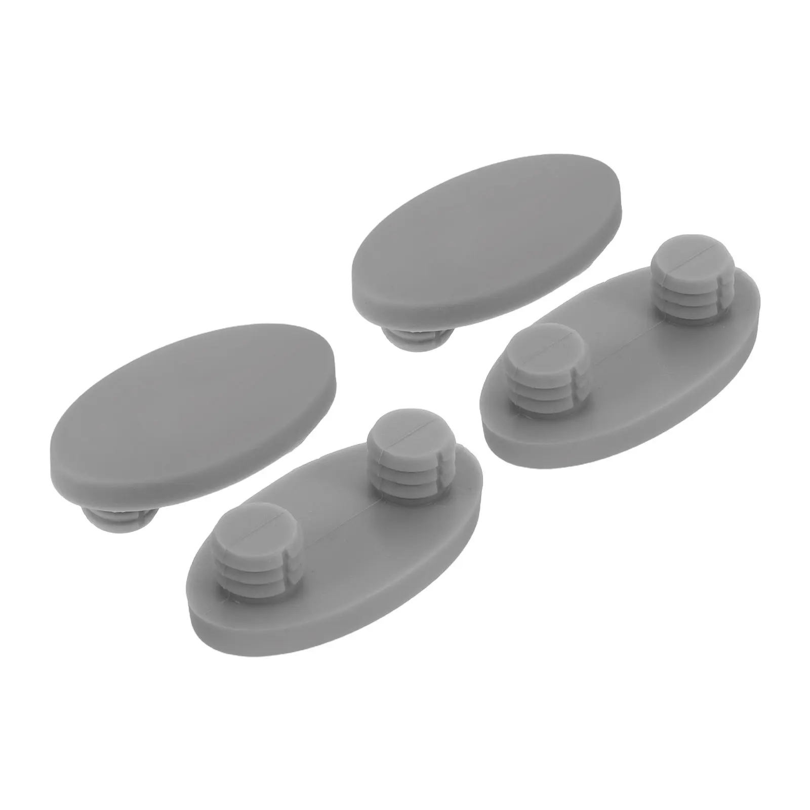 4pcs Universal Toilet Seat Bumpers – Noise-Reducing, Scratch-Proof Cushion Pads for Standard Toilets