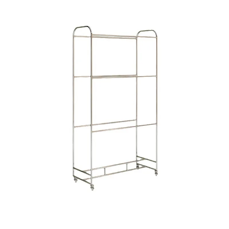 stainless steel brushed silver fabric sample multi-layer double-sided textile sample fabric sample elevator display stand