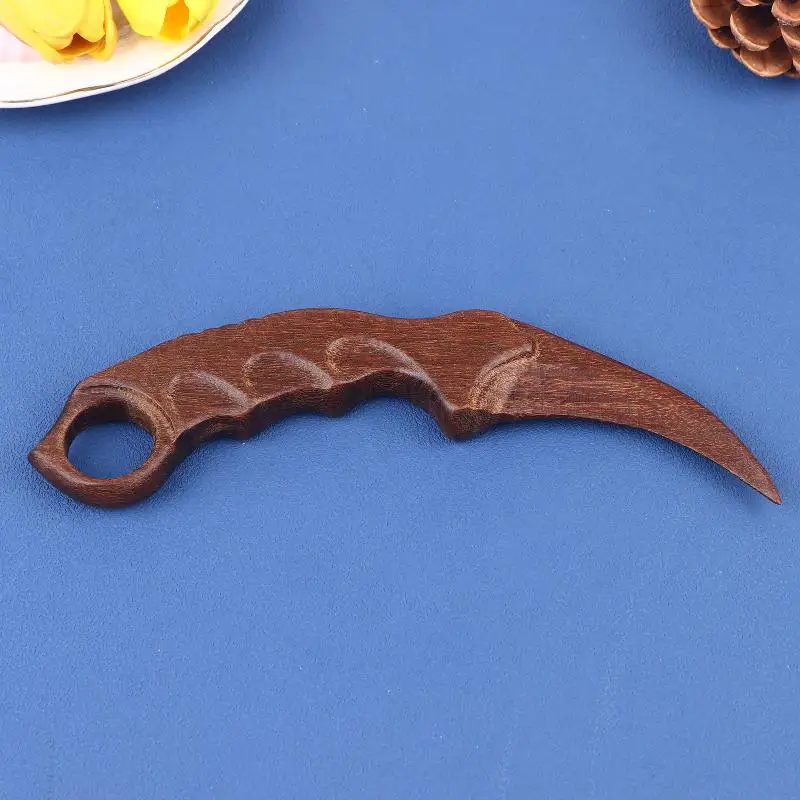 มีดกรงเล็บไม้จันทน์ทอง, งานแกะสลักไม้ทั้งชิ้น, ด้ามไม้, มีดไม้, ฝึกซ้อมศิลปะการต่อสู้, การฝึกการแสดง