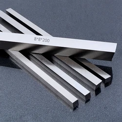 1PCS HRC 66-69° HSS High Speed Steel Square Turning Tools White Steel Knife White Steel Bar Blade CNC Lathe Machining Tools