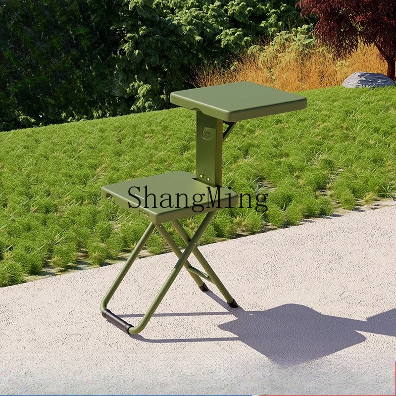 SM multi-functional writing chair, three-in-one outdoor folding blow molding panel chair multi-purpose folding chair stool