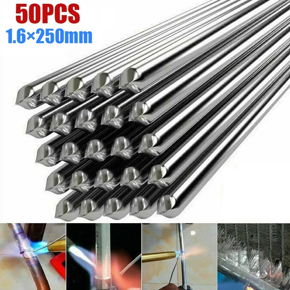 

Aluminum Welding Rod 50pcs Light Weight Useful Welding Rods Wire Brazing Good Welding Effect Low Melting Point