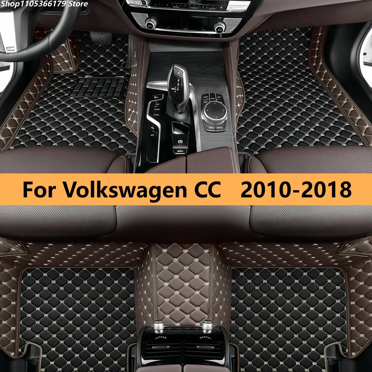 

Car Floor Mats For Volkswagen vw CC 2010 2011 2012 2013 2014 2015 2016 2017 2018 Auto full set carpet pads leather foot mat rugs