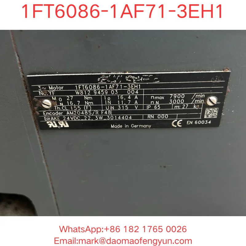 1FT6086-1AF71-3EH1 100% Tested OK In Good Condition