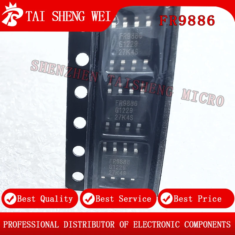 10 pcs of brand new FR9889 FR9888 FR9886 FR9889SPCTR SOP-8 power management chip brand new