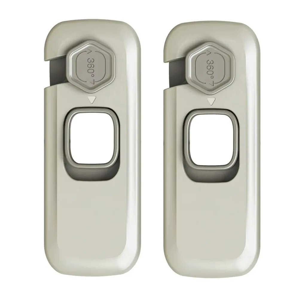 

2Pcs Anti-Pinch Design Child Safety Lock No Tools Installation Sticky Adhesive Pads Cabinet Lock Safety Buckle Adjustable