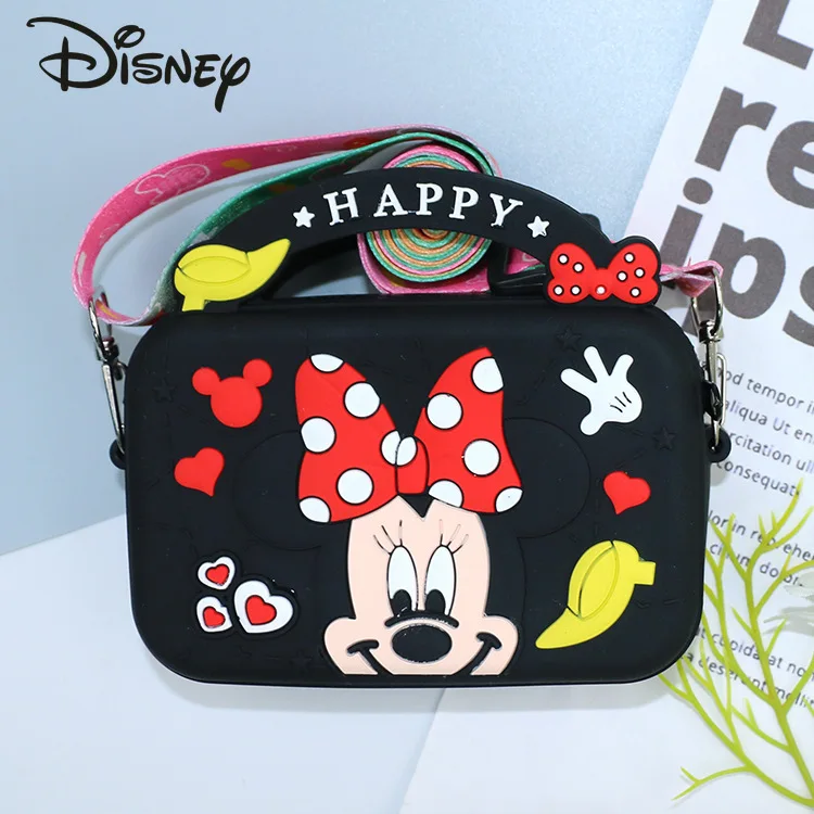 Disney Crossbody Bolsa infantil de alta qualidade, bonito dos desenhos animados, carteira zero, presente de aniversário, nova moda