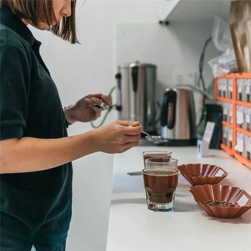 Practical Sample Display Tray Reusable Space Saving Cupping Roasted Coffee Beans Serving Tray Home Kitchen Supplies Plastic