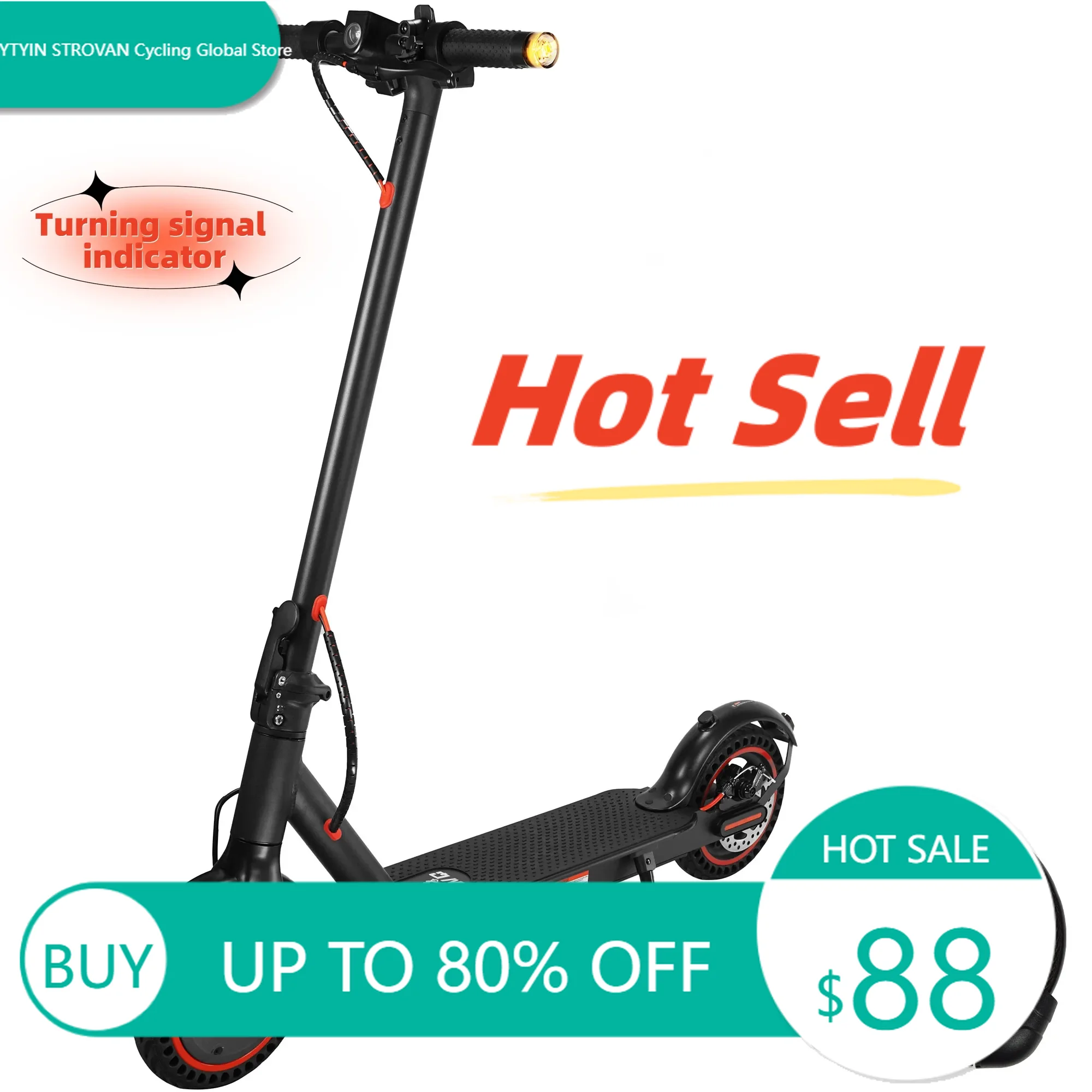 

STLF EU Warehouse Fast Delivery 350W 36V 10.4Ah Brand New With Turning signal Lights for Adult Electric Scooters