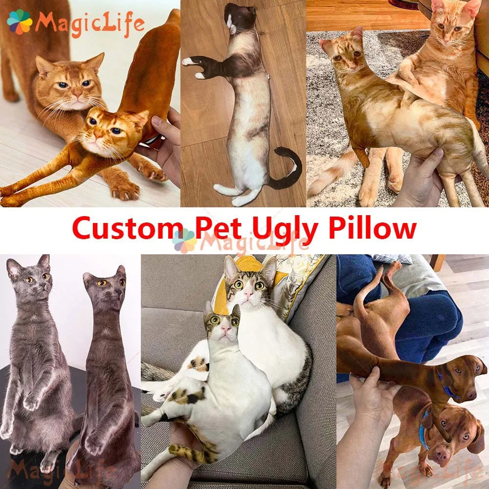 

Hot Ugly Cat/Dog Zany Pillow,Custom Pet 3D Shape Pillow,Personalized Pet Pillow from Photo,Pet Loss Memorial Gift,Pet Lover Gift