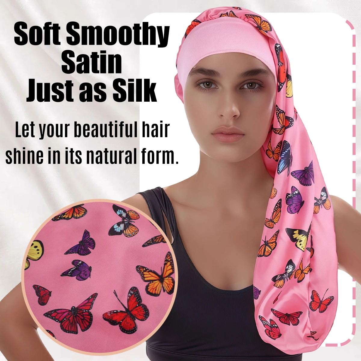 

Butterfly Hat with Cap, Long Hat, Wearing Cap, Fashionable and Trendy, 1PC