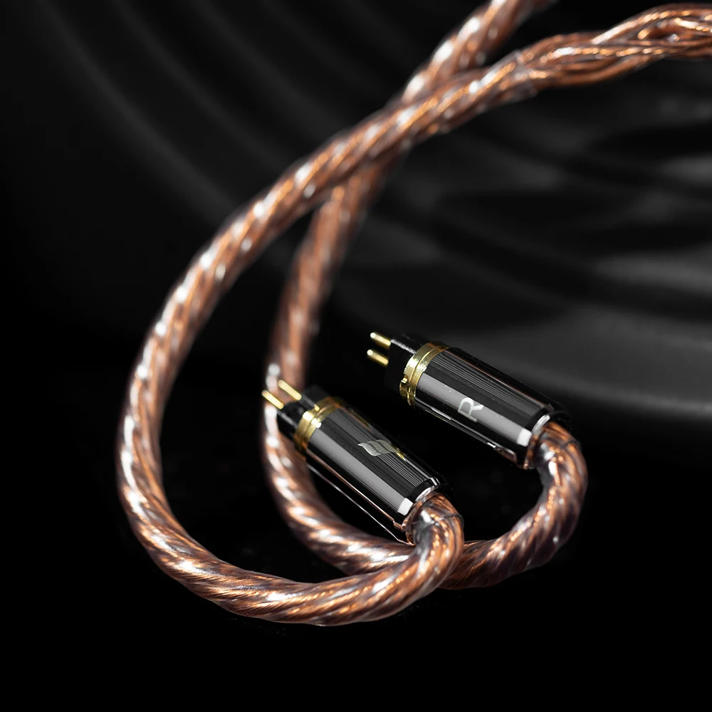 Effect Audio Ares 10th Anniversary IEM Cable 10-Wire UP-OCC Gold Copper Alloy HiFi Earphone Upgrade Cable ConX 2Pin