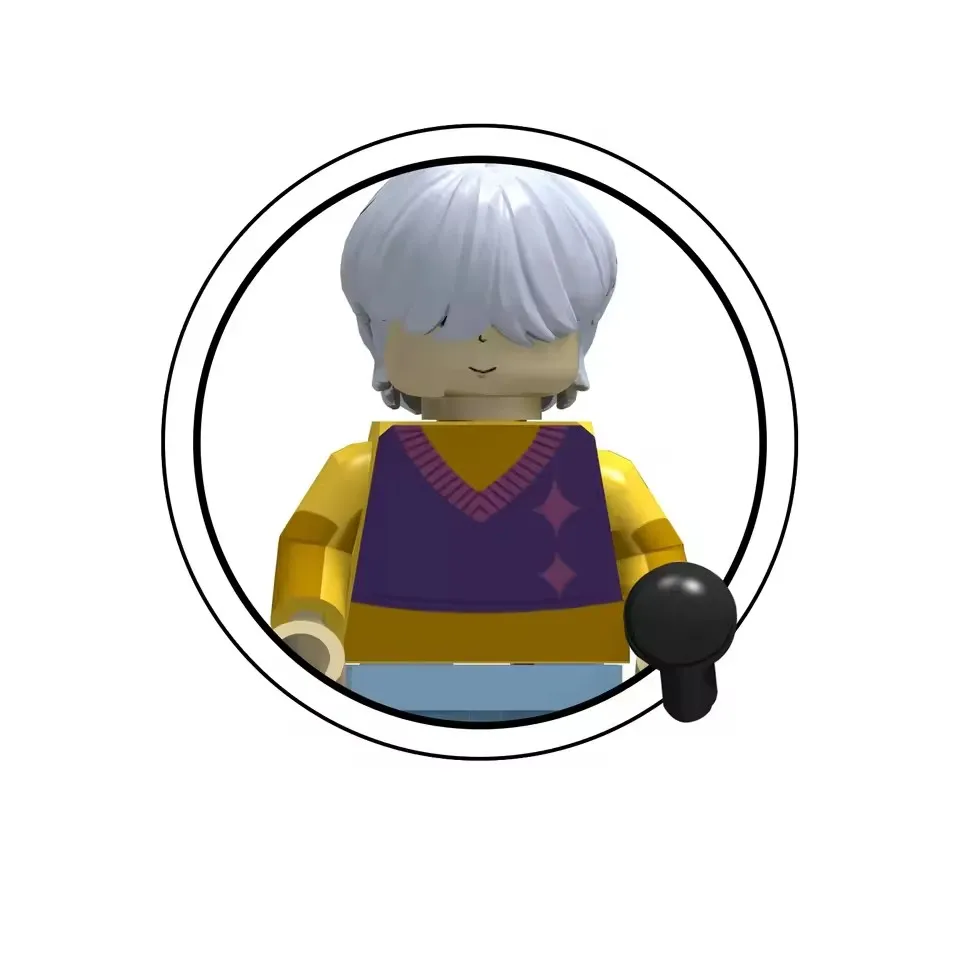 KPOP chasseurs de démons poupée de dessin animé blocs de construction Kawaii Mini figurine tête assemblage jouets jouets éducatifs pour enfants cadeau ﻿