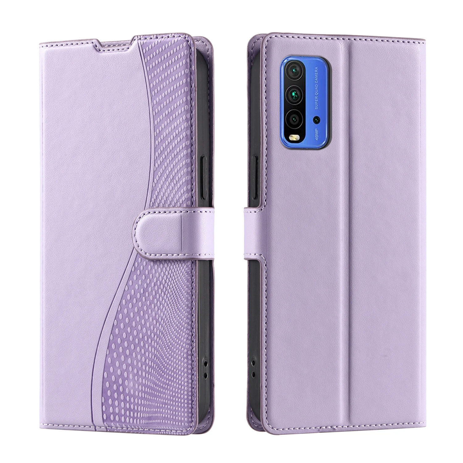 Funda de cuero para teléfono Redmi 9 power / Redmi 9T, carcasa con tapa de lunares de voltaje